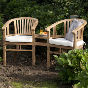 2-Sitzer Doppelbank Betawi Garden aus Teakholz v..