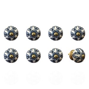 Handpainted Round Knob (Set of 8)