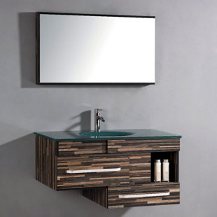 Modern Contemporary Powder Room Vanity Allmodern Pinova 40 Single Bathroom Vanity Set With Mirror