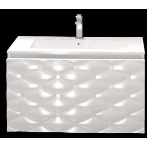 Sanitti 81 cm Wandmontierter Waschtisch mit Arma..