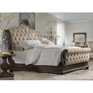 Taryn Upholstered Sleigh Bed by Hooker..