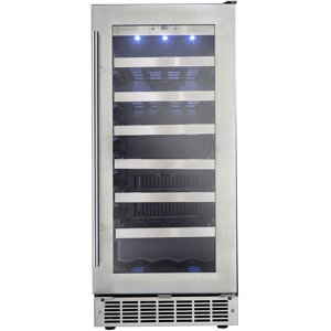 34 Bottle Silhouette Single Zone Built-In Wine Cooler