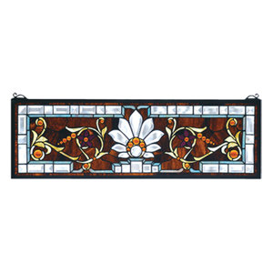 Victorian Beveled Ellsinore Transom Stained Glass Window