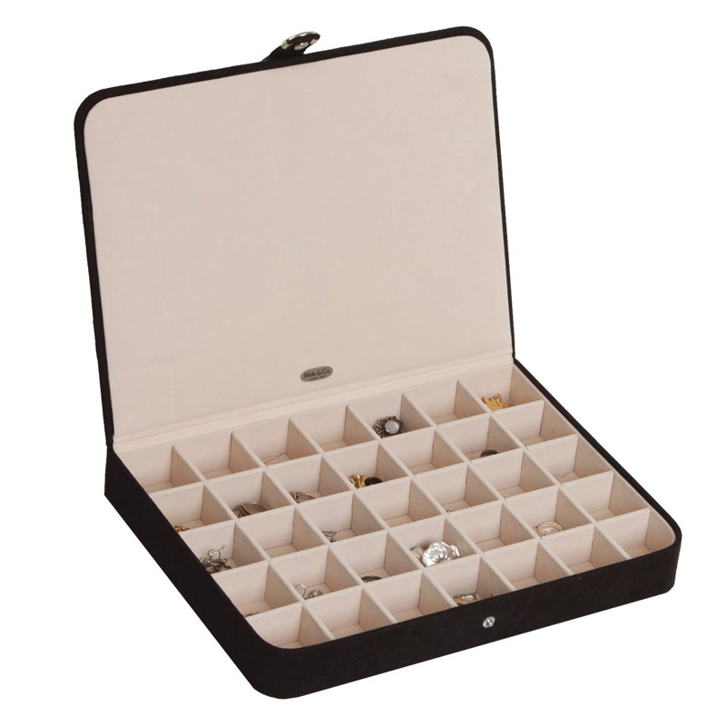 Andover Mills Rectangle Earring Holder Jewelry Box Reviews Wayfair Rectangle Earring Holder Jewelry Box