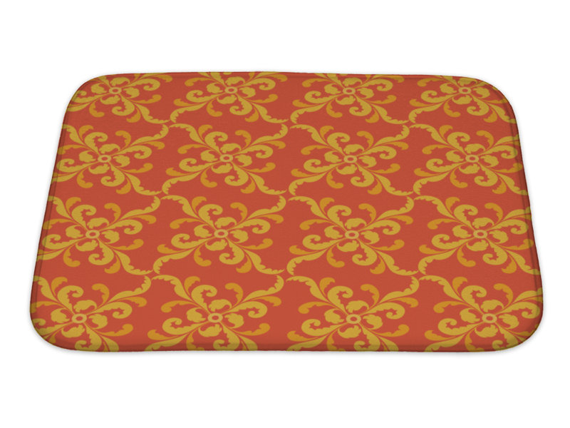 Gear New Bravo Plant Motifs In Retro Style Bath Rug Wayfair Bravo Plant Motifs In Retro Style Bath Rug