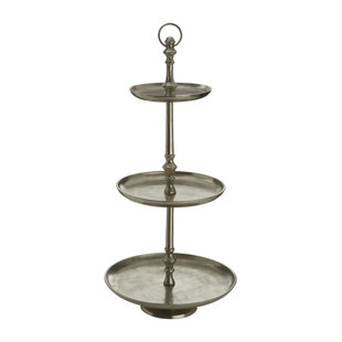 Silver 3 Tier Cake Stand Wayfair Co Uk Melvindale 3 Tier Cake Stand