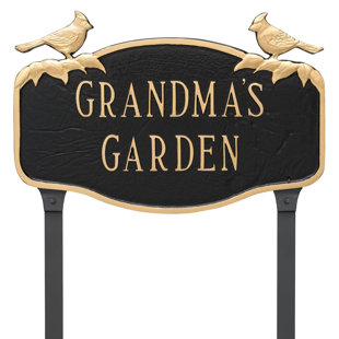 Garden Signs Plaques You Ll Love In 2019 Wayfair Cardinal Garden Sign