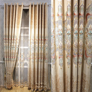Decorative Embroidered Single Curtain Panel
