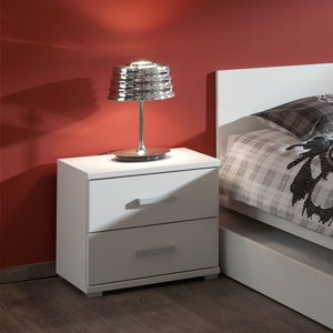 Nachttisch Portree mit 2 Schubladen von Home Etc