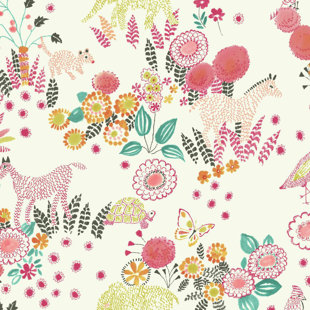 Fl Botanical Wallpaper You Ll Love Wayfair Quickview