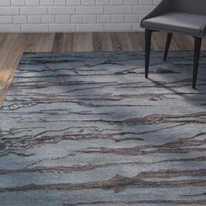 Martone Hand-Tufted Gray Area Rug