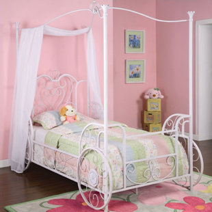 Canopy For Carriage Bed Wayfair Arlo Vintage Carriage Twin Canopy Bed