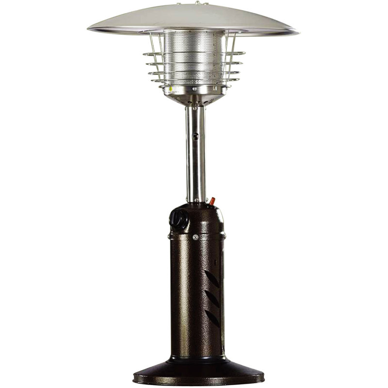 Hanover Mini Umbrella 11000 Propane Tabletop Patio Heater Wayfair Mini Umbrella 11000 Propane Tabletop Patio Heater