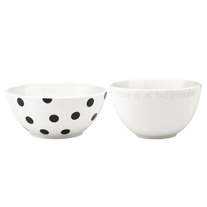 All in Good Taste Deco Dot Mixing Bowls, Set of 2
