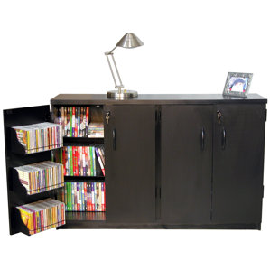 Double Multimedia Storage Cabinet by R..