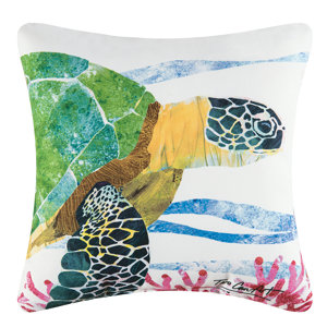 Sea Turtle Indoor/Outdoor Throw Pillow