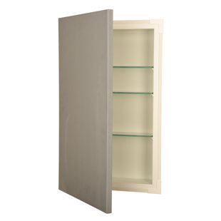 Tall Narrow Bathroom Cabinet Wayfair Cottonwood Series Frameless Recessed Cabinet