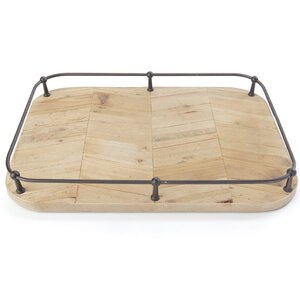 Rectangle Brown Metal Tray