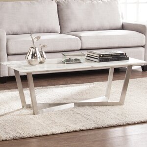 Rosenbalm Faux Marble Coffee Table