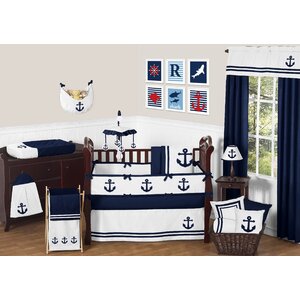 Anchors Away 9 Piece Crib Bedding Set