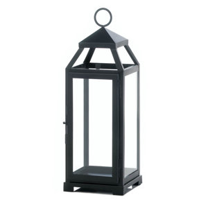 La Lean and Sleek Iron and Glass Lantern
