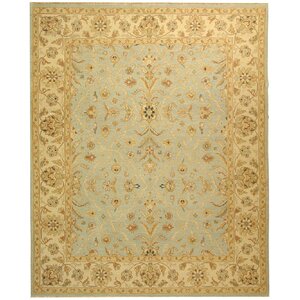 Knapp Hand-Woven Light Blue/Ivory Area Rug