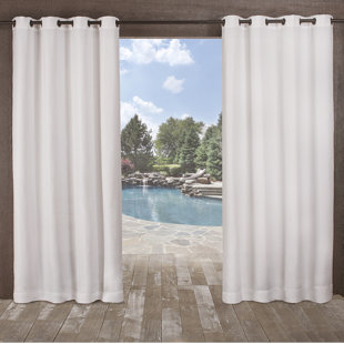 White Curtains With Pom Poms Wayfair