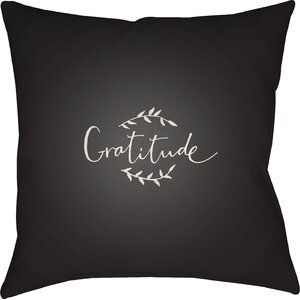 Gratitude Indoor/Outdoor Throw Pillow