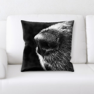 Black Dog Throw Pillow Wayfair Dog Throw Pillow