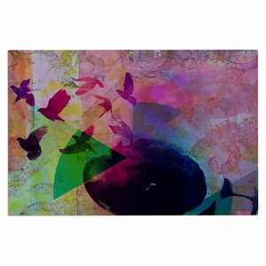 AlyZen Moonshadow Tea Birds Doormat