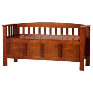 Anahuac Wood Storage Bench