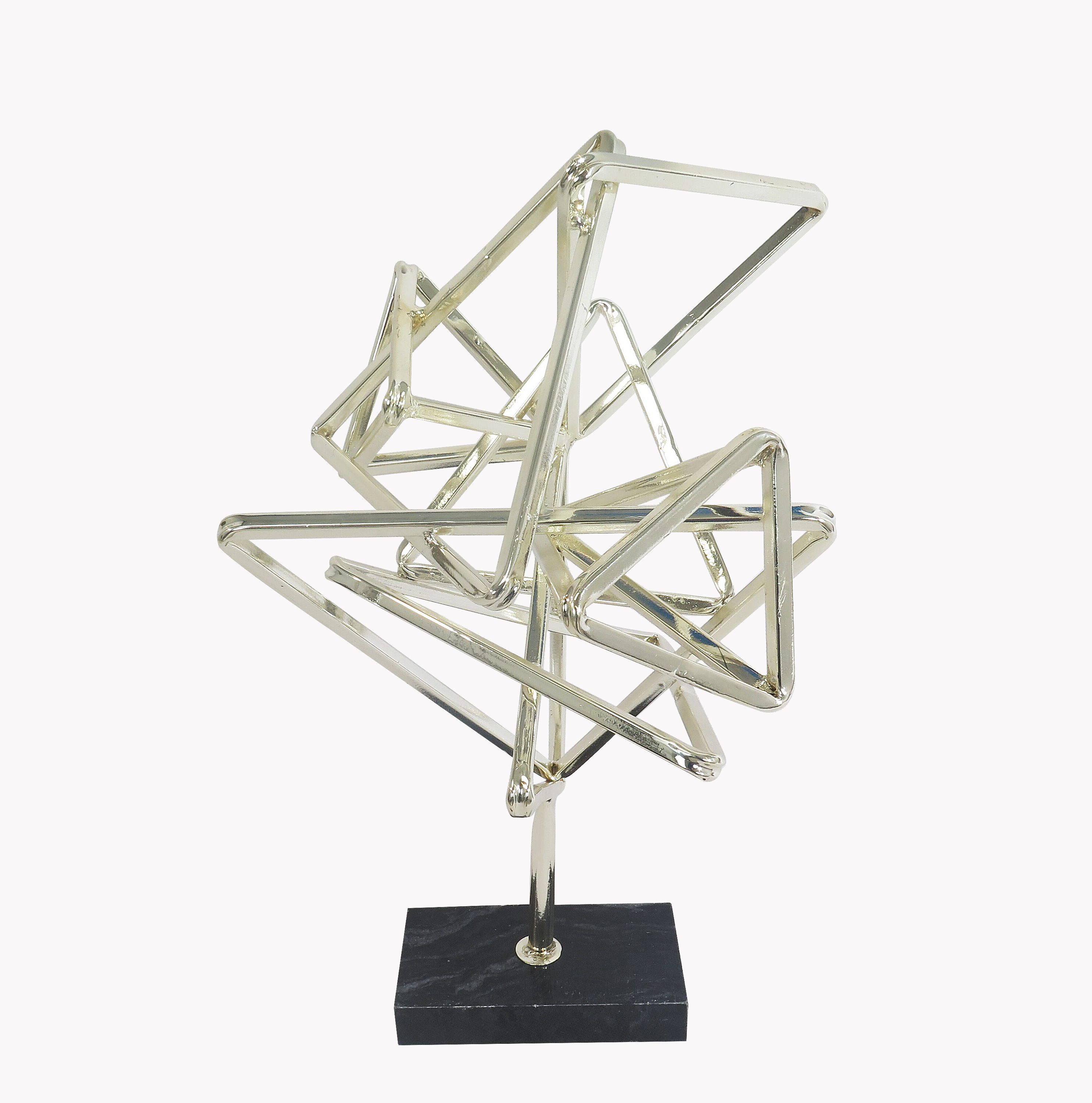 Brayden Studio Contemporary Geometry Table Top Décor Sculpture Brayden Studio Contemporary Geometry