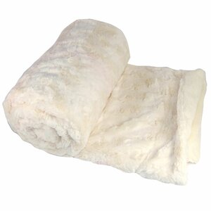 Clare Faux Fur and Sherpa Throw Blanket