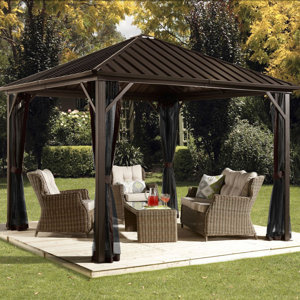 Dakota 10 Ft. W x 10 Ft. D Aluminum Permanent Gazebo