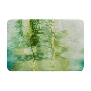 Malia Shields Fluidity Series #3 Abstract Memory Foam Bath Rug