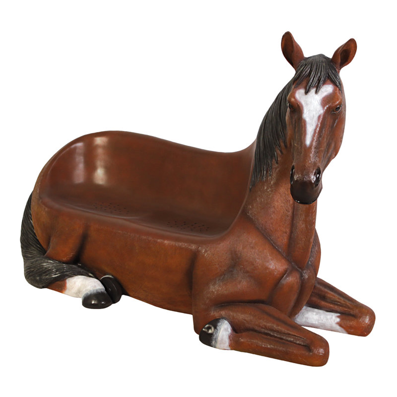 Design Toscano SaddleUp Horse Bench Sculpture & Reviews Wayfair