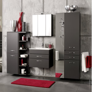 Badezimmer-Set Livorno mit beleuchtetem Spiegel ..