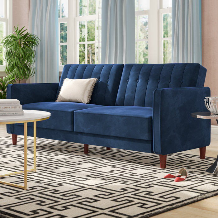 Willa Arlo Interiors Nia Pin Tufted Convertible Sofa Reviews Nia Pin Tufted Convertible Sofa