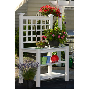 Plastic Potting Tables You Ll Love Wayfair Burbank Potting Bench