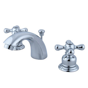 Elizabeth Mini Widespread Bathroom Faucet with Double Cross Handles