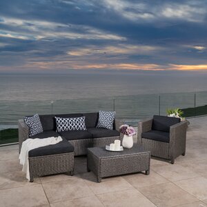Nicolino 6 Piece Sectional Set with Cushions