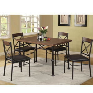 Tiarra 5 Piece Dining Set by Red Barre..