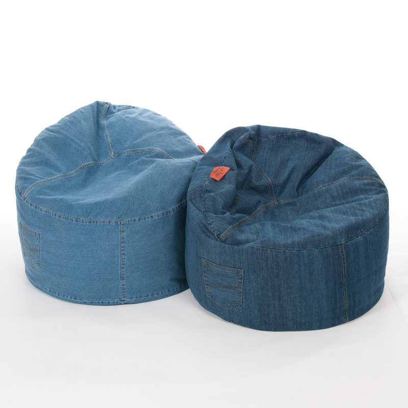 Kaikoo Denim Cool Chill Bean Bag Chair & Reviews Wayfair.co.uk