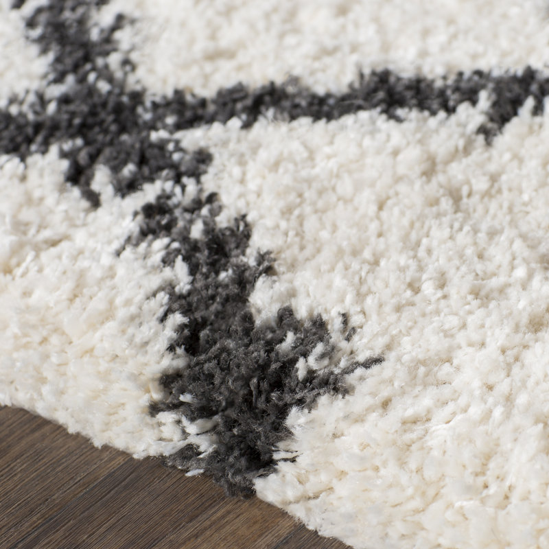 Trent Austin Design Malibu Ivory/Charcoal Area Rug & Reviews Wayfair