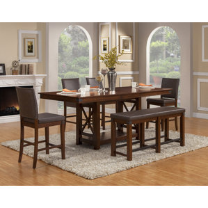 Wayland 6 Piece Dining Set by Loon Peak