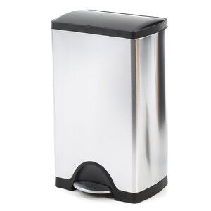 Stainless Steel 10 Gallon Step On Trash Can