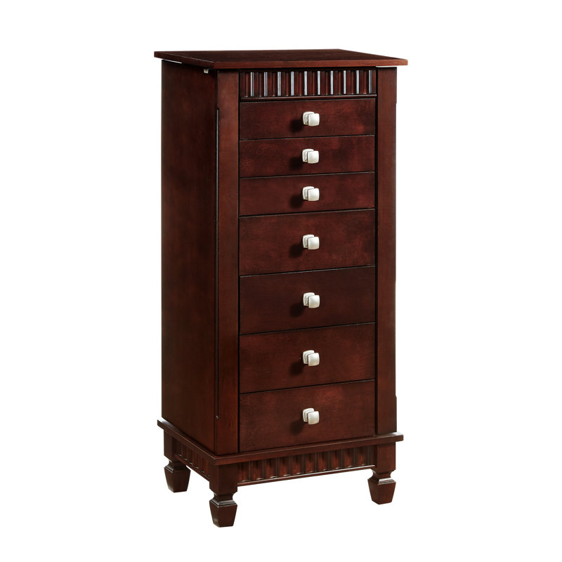 Brayden Studio Dillon Jewelry Armoire With Mirror Reviews Wayfair Dillon Jewelry Armoire With Mirror