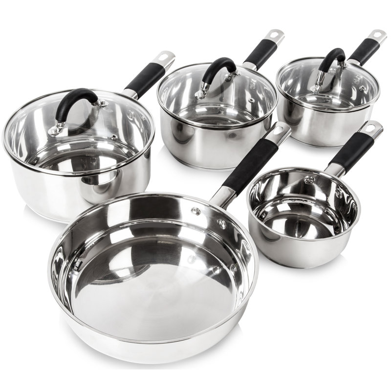 Tower 5 Piece Cookware Set with Silicone Handle & Reviews Wayfair.co.uk