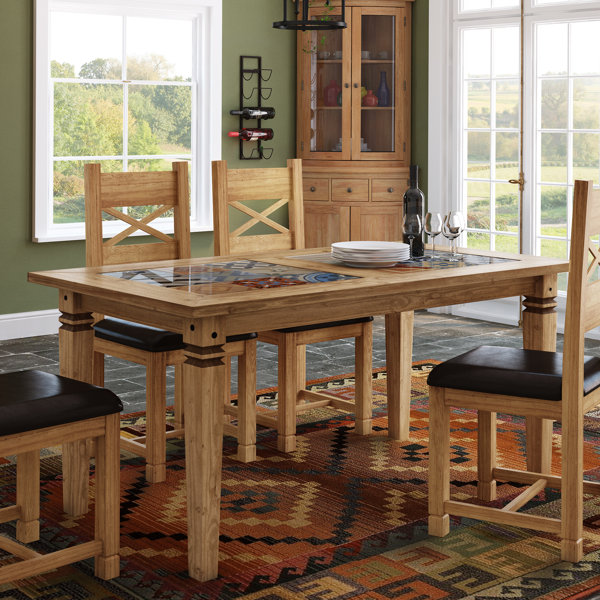 Alpenhome Boundary Ridge Tile Top Dining Table Reviews Wayfair Co Uk