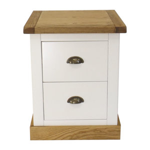 Nachttisch mit 2 Schubladen von Hazelwood Home